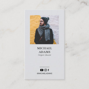 Cartes de visite professionnelles grises modernes