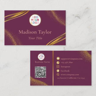 Cartes de visite professionnelles modernes avec co