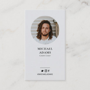 Cartes de visite professionnelles modernes avec ph