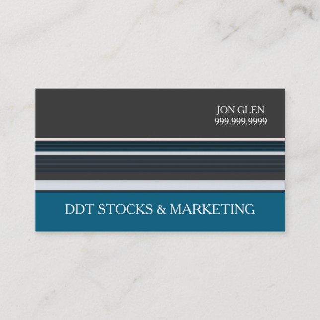 Cartes de visite professionnelles modernes Stocks  (Devant)