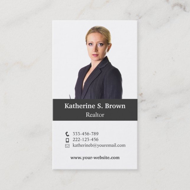 Cartes de visite professionnelles modernes vertica (Devant)