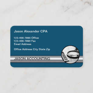 Cartes de visite professionnelles pour comptable C
