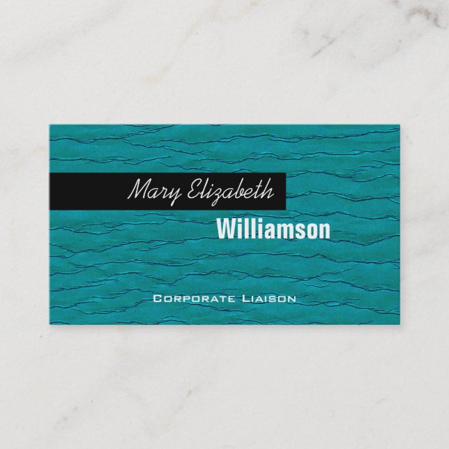 Cartes de visite professionnels Blue Modern (Devant)