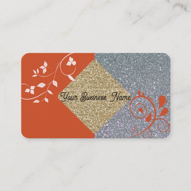 Cartes de visite professionnels Burnt Orange (Devant)