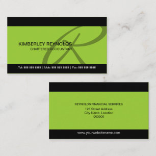 Cartes de visite professionnels de monogramme