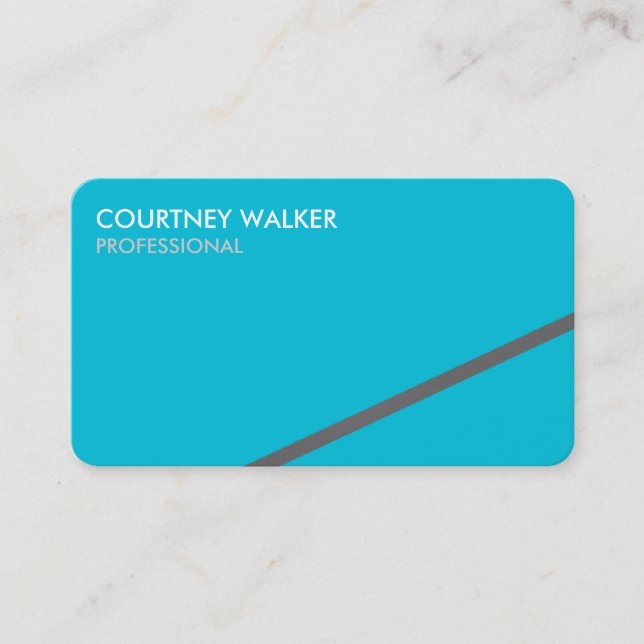 Cartes de visite professionnels de turquoise de (Devant)