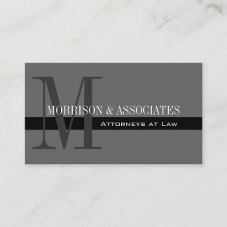 Cartes de visite professionnels du procureur Grey
