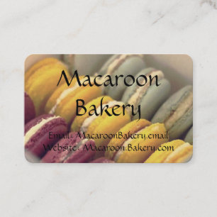 Cartes de visite professionnels - Macaroon Bakery