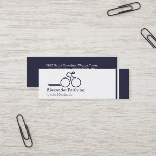 Cartes de visite professionnels maigres de cycle
