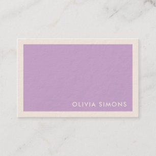 Cartes de visite professionnels minimalistes