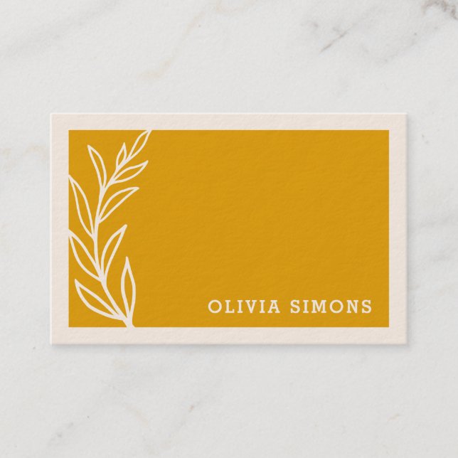 Cartes de visite professionnels minimalistes (Devant)