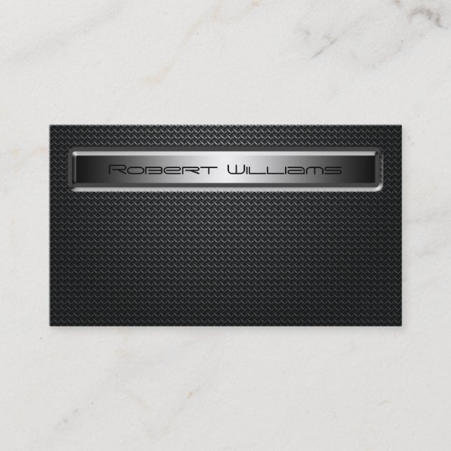 Cartes de visite professionnels modernes en fibre  (Devant)