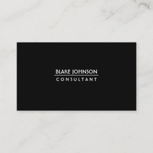 Cartes de visite professionnels noirs lisses et