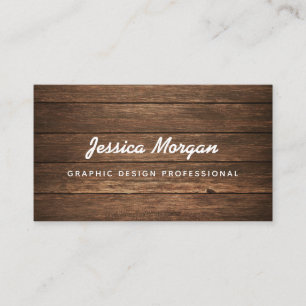 Cartes de visite professionnels Rustic Wood