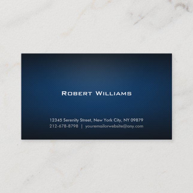 Cartes de visite professionnels simples (Devant)