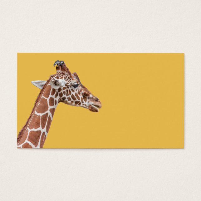 Cartes De Visite Profil de girafe (Devant)