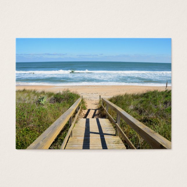 Cartes De Visite Promenade vers la plage (Devant)