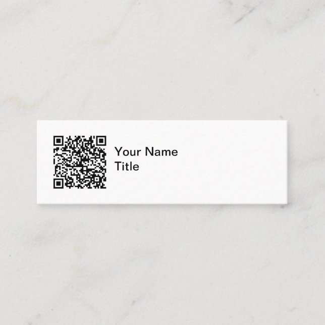 Cartes de visite promotionnelles avec code QR simp (Devant)