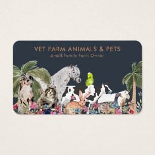 Cartes De Visite Propriétaire d'une petite ferme familiale