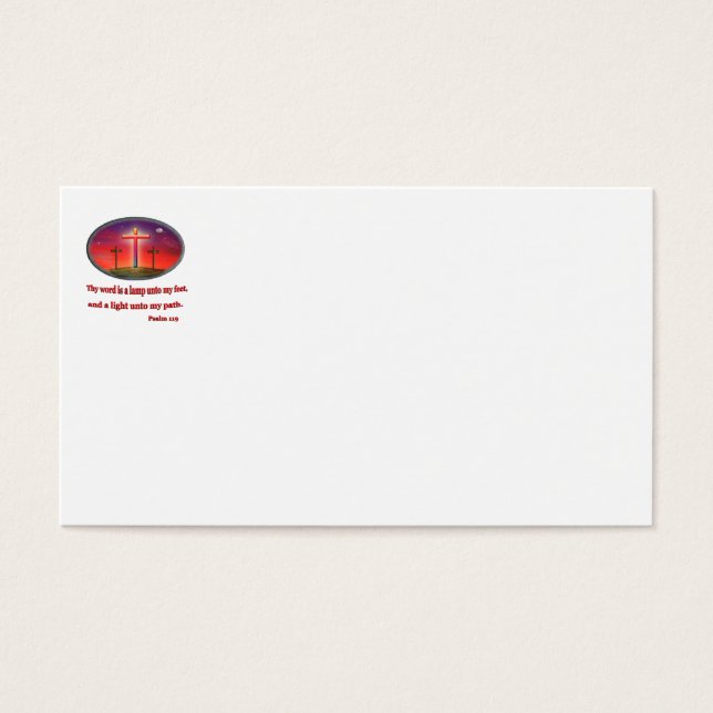 Cartes De Visite Psaume 119 cadeaux (Devant)