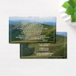Cartes De Visite Psaume 23 Inspiration chrétienne