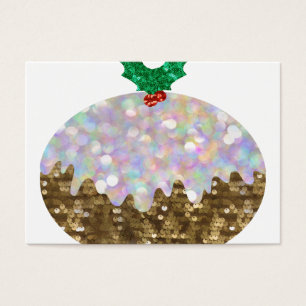 Cartes De Visite puddings de Noël