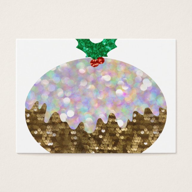 Cartes De Visite puddings de Noël (Devant)