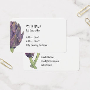 Cartes De Visite Purple Artichokes Profile Card