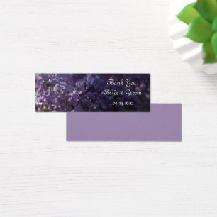 Cartes De Visite Purple Lilac Fleurs Mariage Favor Tags