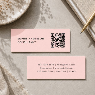 Cartes de visite QR Code Carte de contact mini r