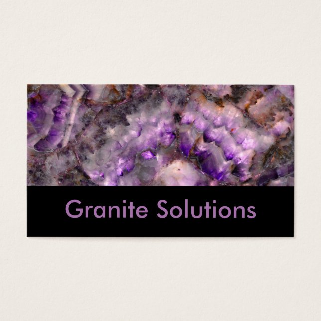 Cartes De Visite Quartz pourpre (Devant)