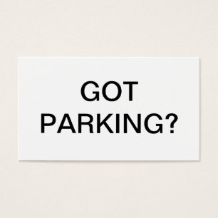 Cartes De Visite Question de stationnement