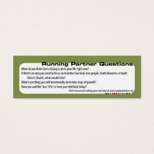 Cartes De Visite Questions courantes d'associé (carte de profil)