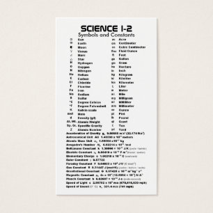 Cartes De Visite Quik-Référence poche de la Science I-2