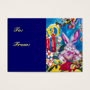 CARTES DE VISITE RABIT ROSE, BOUGIES DE NOËL ET HOLLYBERRIES