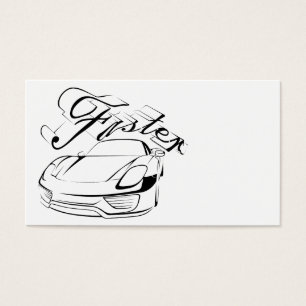 Cartes De Visite Racecar in tribals