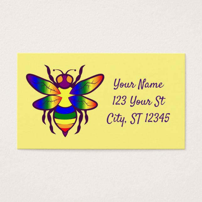 Cartes De Visite Rainbow Bee Thunder_Cove (Devant)
