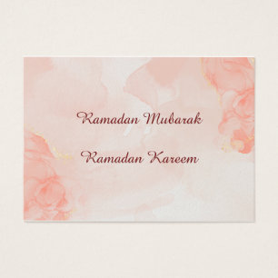 Cartes De Visite Ramadan Moubarak couleurs pastel