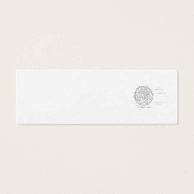 Cartes De Visite Rapide. Vite. Symbole en gris sur blanc. (Devant)