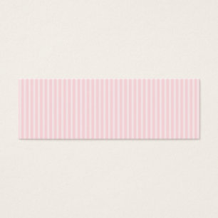 Cartes De Visite Rayures de sucrerie de rose en pastel