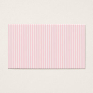 Cartes De Visite Rayures de sucrerie de rose en pastel