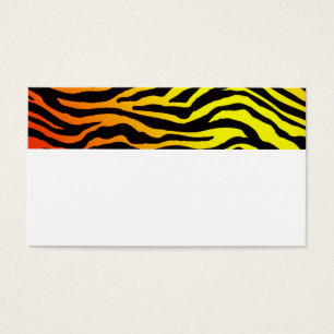 Cartes De Visite Rayures de tigre