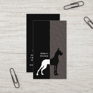 Cartes de visite recadrées de Dogue Allemand
