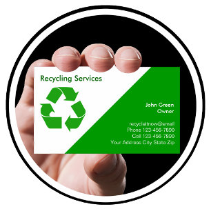 Cartes de visite recyclage