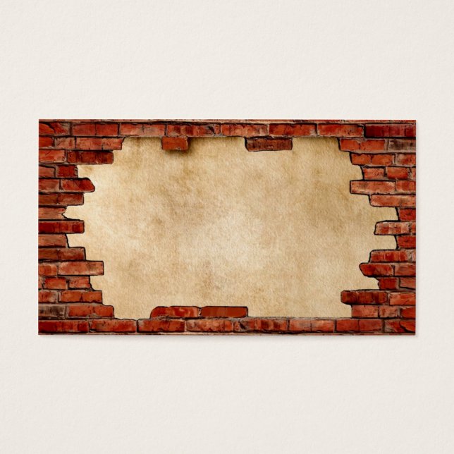 Cartes De Visite RED BRICK FRAME standard ~.jpg (Devant)