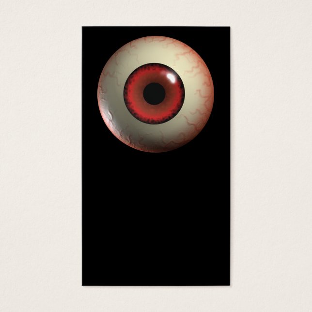 Cartes De Visite Red Monster Eyeball (Devant)