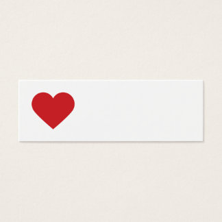 Cartes De Visite Red Sweet Heart & Chevron Tags cadeaux
