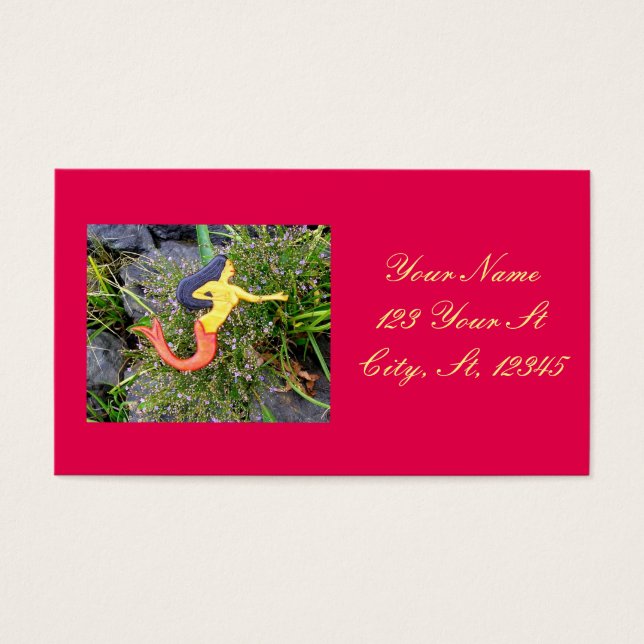 Cartes De Visite redtail sirena mermaid (Devant)