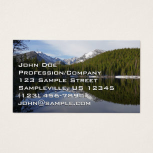 Cartes De Visite Réflexion du lac Ours II