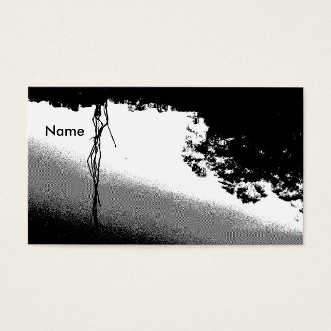 Cartes De Visite Réflexions des étangs en B/W (Devant)